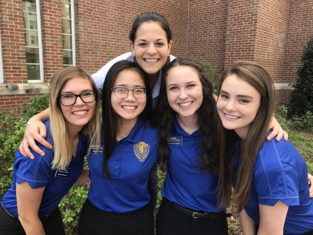 Sabrina Chiu and FLA students