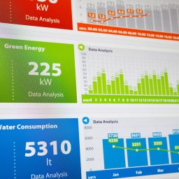 Utility data sheet on energy and water consumption
