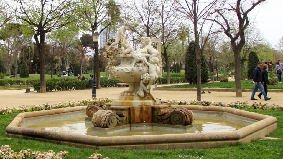 Fountain in Parc de la Ciutadella in Barcelona, Spain