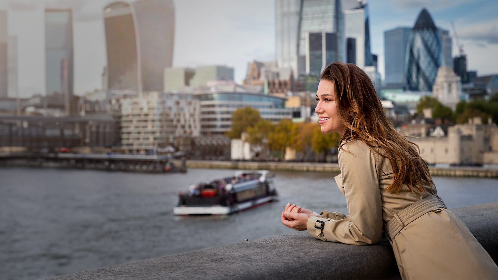 A female student abroad