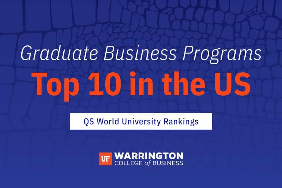 Top 10 in the US Graduate Business Programs QS World University Rankings