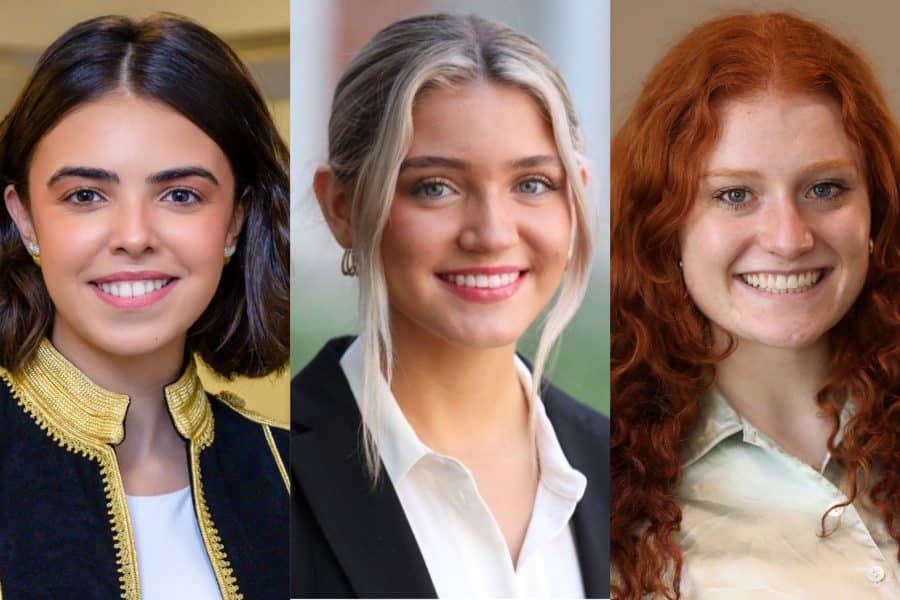 Ines Rahmani, Chloe Kamp, and Natasha Rattray